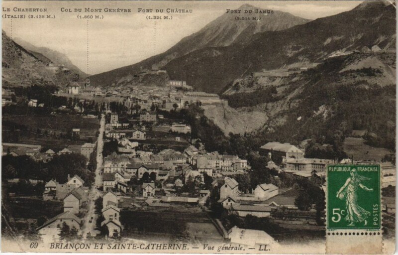 Carte postale ancienne Briancon Vue Generale France