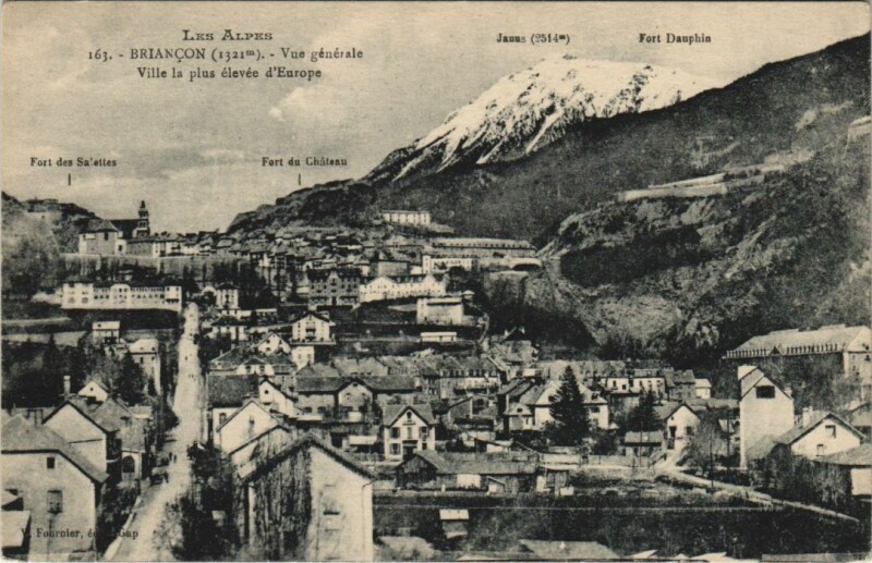 Carte postale ancienne Briancon Vue Generale France