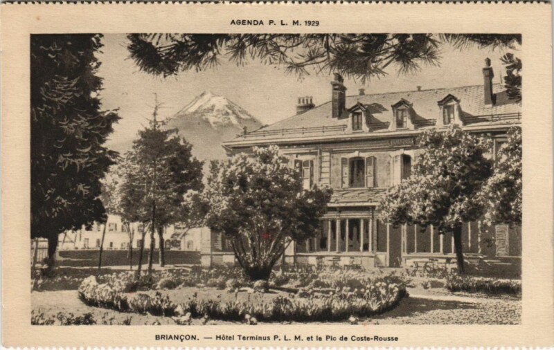 Carte postale ancienne Briancon Hotel Terminus France