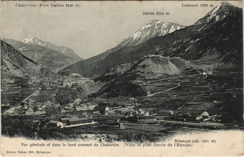 Carte postale ancienne Briancon Vue Generale France