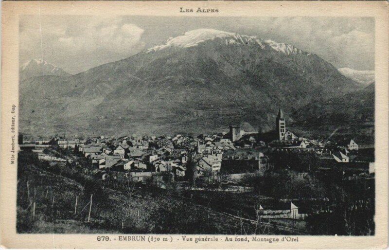 Carte postale ancienne Embrun Vue Generale France à Embrun