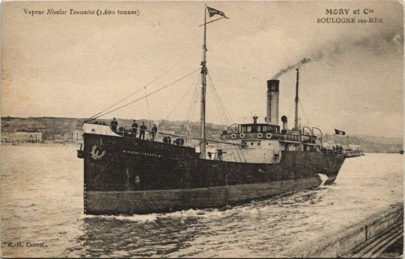 Carte postale ancienne Vapeur Nicolas Toussaint - Mory et Cie Ships