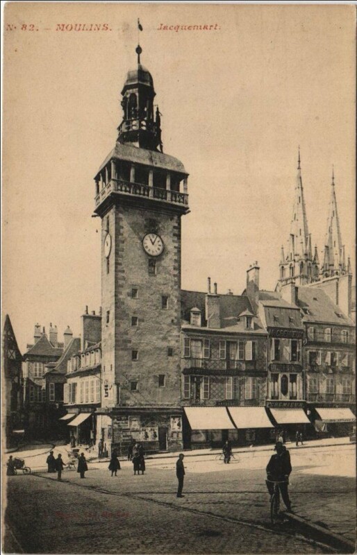 Carte postale ancienne Moulins Jacquemart à Moulins