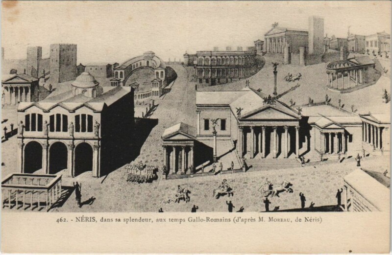 Carte postale ancienne Neris les Bains dans sa splendeur