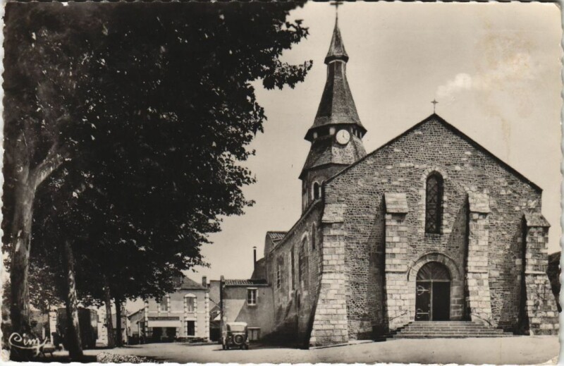 Carte postale ancienne Neris les Bains Eglise romane