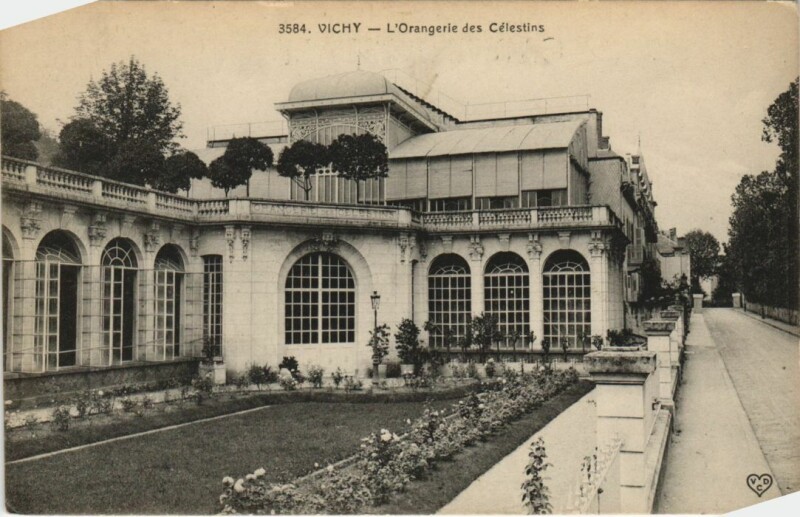 Carte postale ancienne Vichy Orangerie des Celestins à Vichy