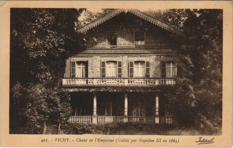 Carte postale ancienne Vichy Chalet de l'Empereur à Vichy