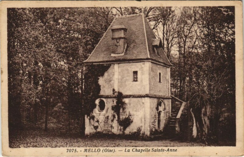 Carte postale ancienne Mello La Chapelle Sainte-Anne à Mello