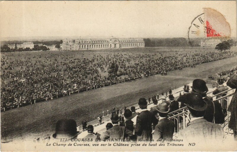 Carte postale ancienne Chantilly Courses de Chantilly - Reunion de Printemps à Antilly