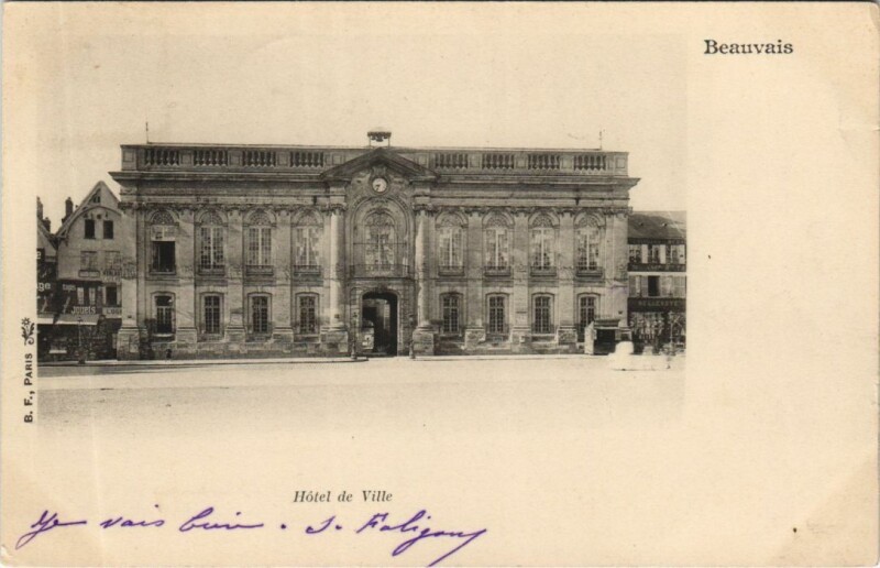 Carte postale ancienne Beauvais Hotel de Ville à Beauvais