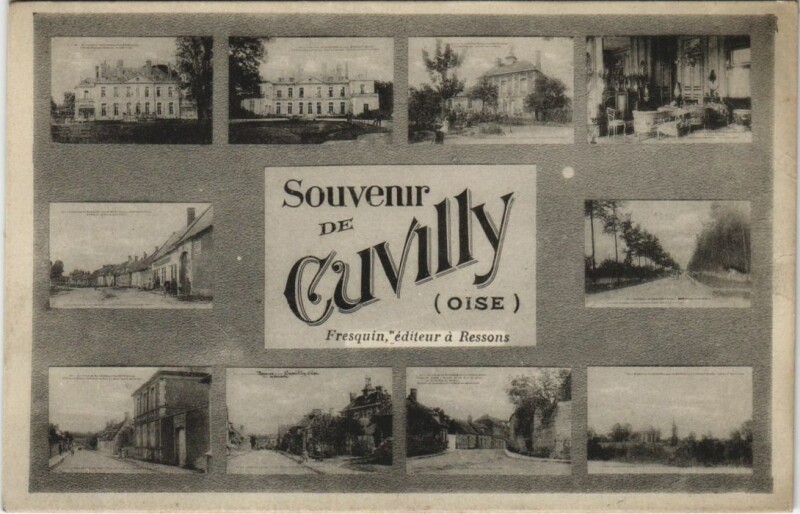 Carte postale ancienne Cuvilly Scenes à Cuvilly