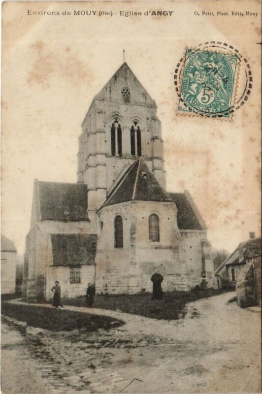 Carte postale ancienne Angy Eglise