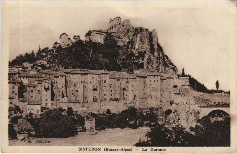 Carte postale ancienne Sisteron La Durance à Sisteron