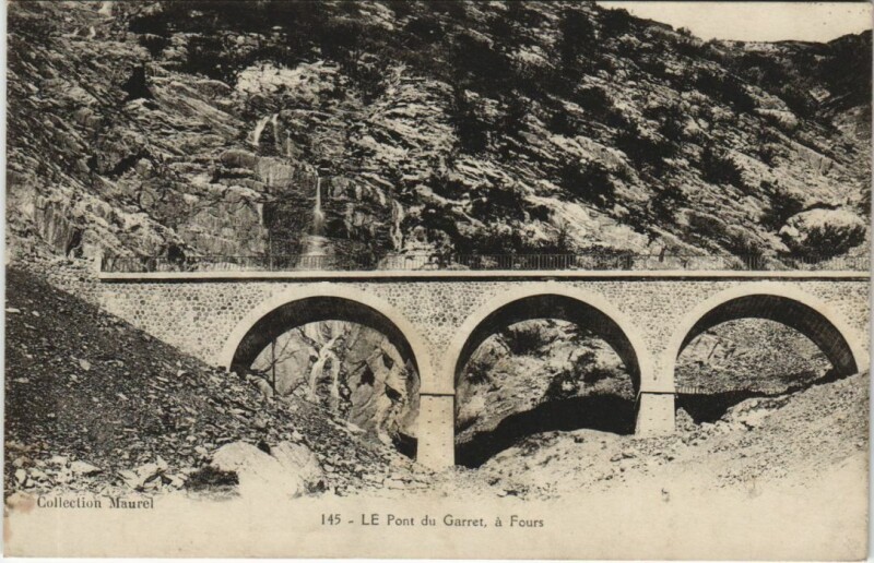 Carte postale ancienne Le Pont du Garret a Fours