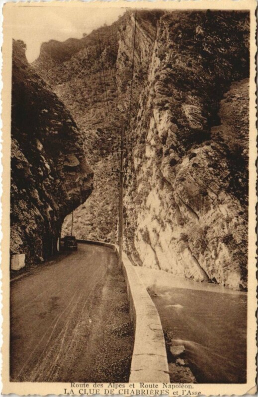 Carte postale ancienne La Clue de Chabrieres et l'Asse