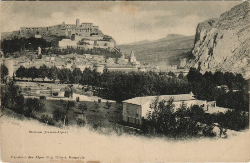 Carte postale ancienne Sisteron Vue Generale à Sisteron