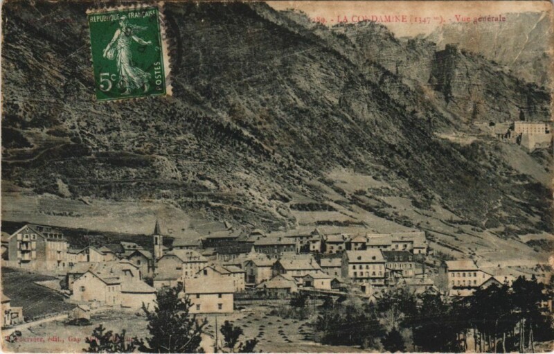 Carte postale ancienne La Condamine-Chatelard Vue Generale