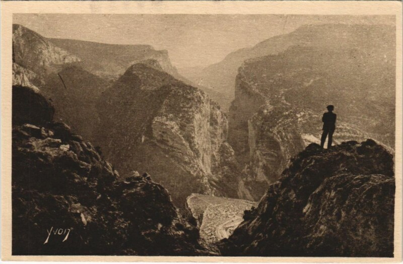 Carte postale ancienne Le Point Sublime des Gorges du Verdon