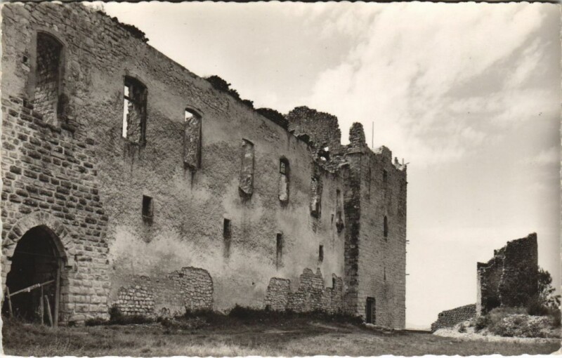 Carte postale ancienne Greoux-les-Bains Facade du Chateau des Templiers