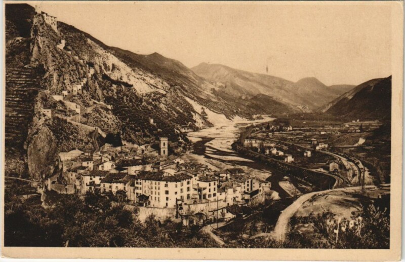 Carte postale ancienne Entrevaux La Vallee du Var à Entrevaux
