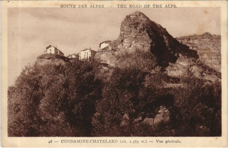 Carte postale ancienne La Condamine-Chatelard Vue Generale