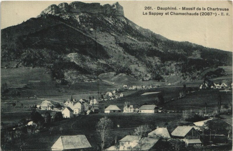 Carte postale ancienne Le Sappey-en-Chartreuse Massif de la Chartreuse - Chamechaude