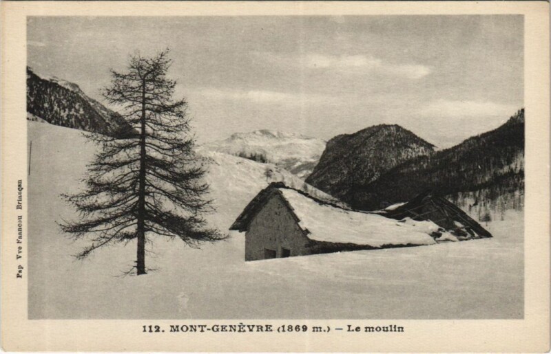 Carte postale ancienne Montgenevre Mont-Genevre - Le Moulin
