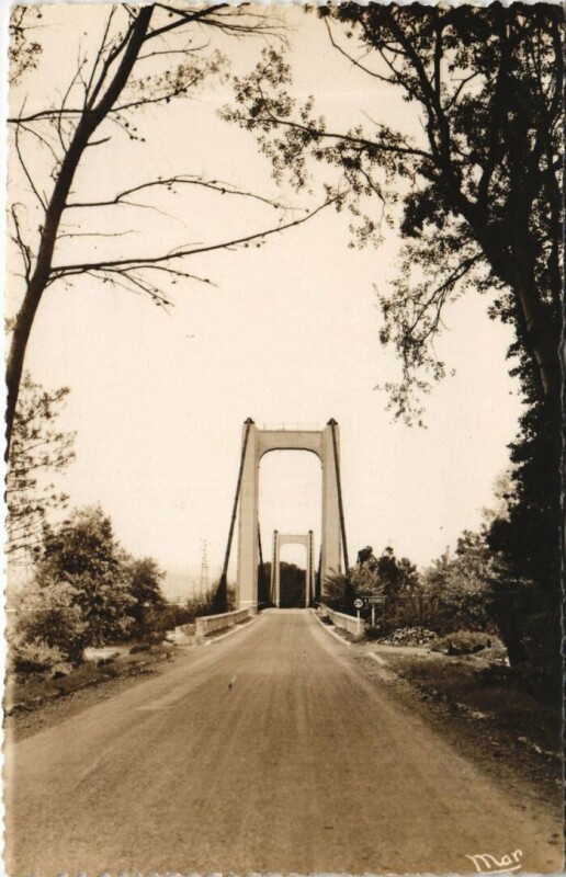 Carte postale ancienne Manosque Pont sur la Durance à Manosque