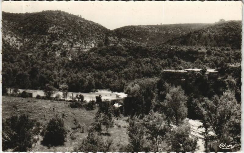 Carte postale ancienne Greoux-les-Bains Confluent du Colostre et du Verdon