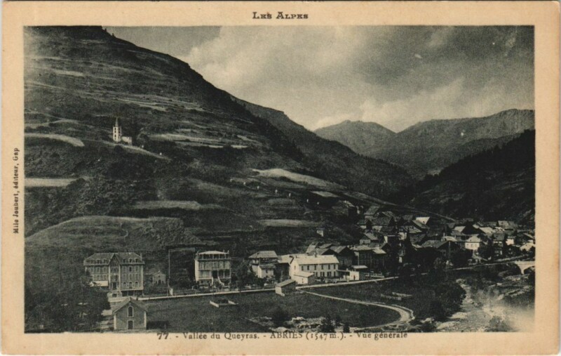 Carte postale ancienne Abries Vue Generale