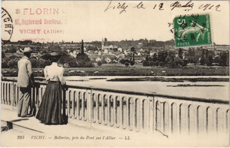 Carte postale ancienne Vichy Bellerive à Vichy