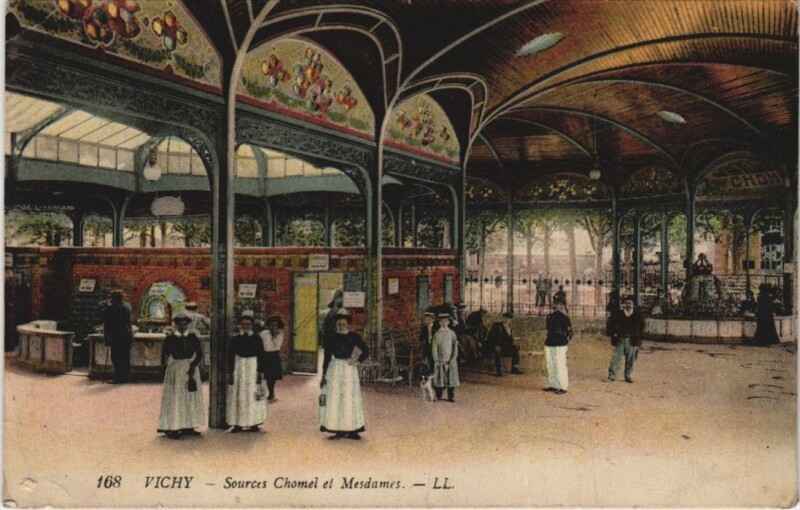 Carte postale ancienne Vichy Sources et Mesdames à Vichy
