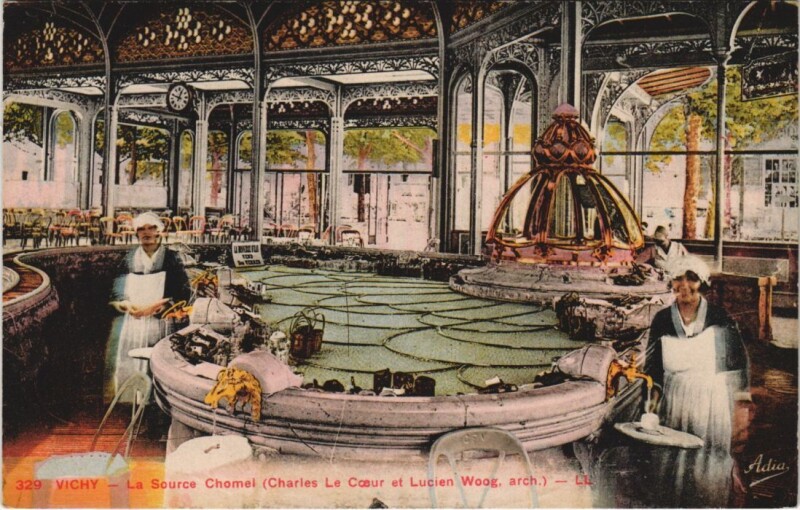 Carte postale ancienne Vichy Source Chomel à Vichy