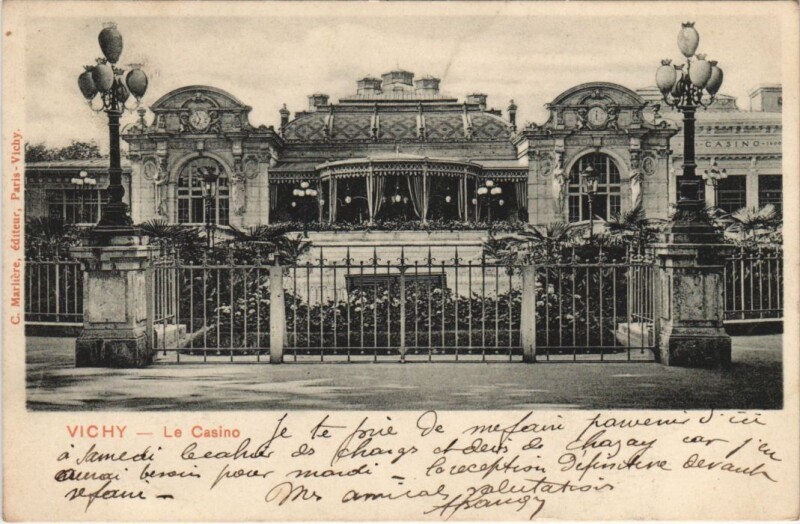 Carte postale ancienne Vichy Le Casino à Vichy