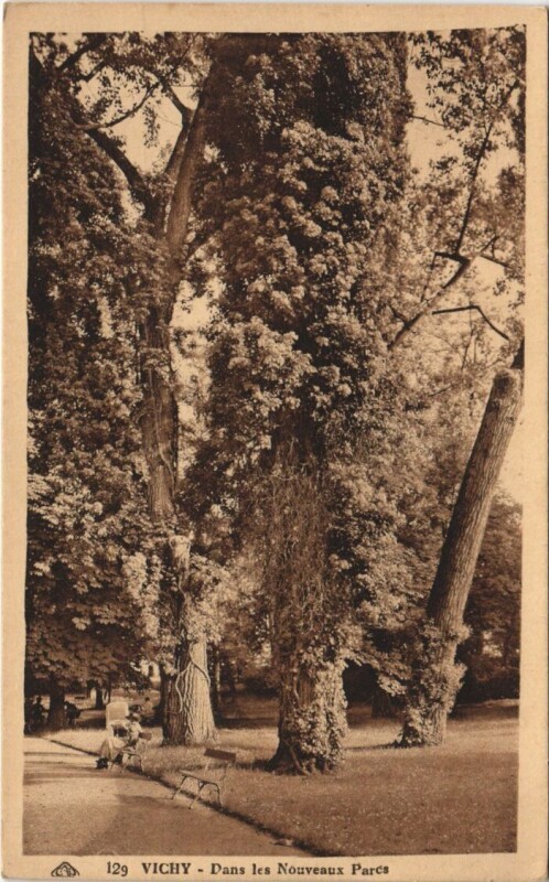 Carte postale ancienne Vichy Dans les Nouveaux Parcs à Vichy