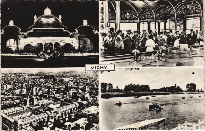Carte postale ancienne Vichy souvenir à Vichy