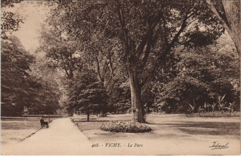 Carte postale ancienne Vichy Le Parc à Vichy