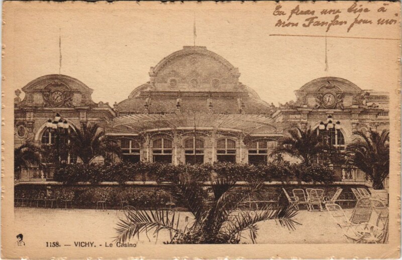 Carte postale ancienne Vichy Le Casino à Vichy