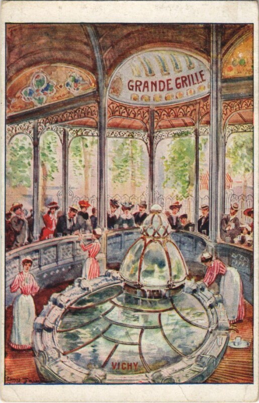 Carte postale ancienne Vichy Grande Grille à Vichy
