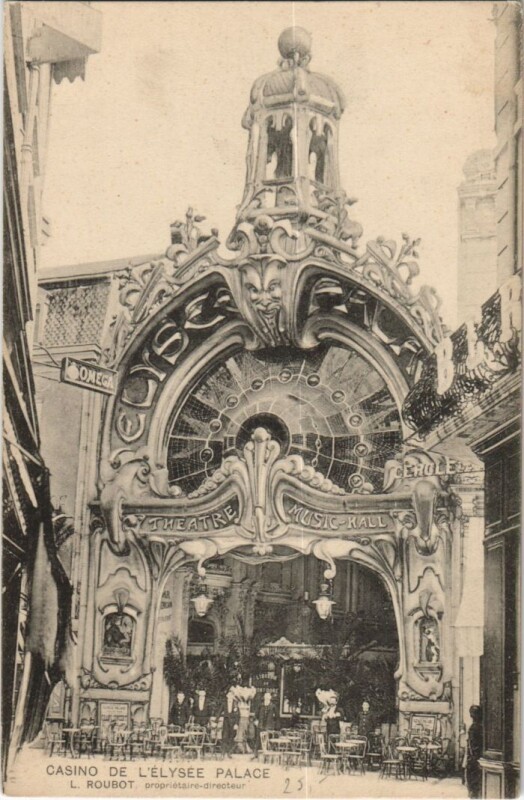 Carte postale ancienne Vichy Casino de l'Elysee Palace à Vichy