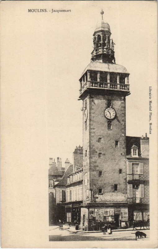 Carte postale ancienne Moulins Jacquemart à Moulins