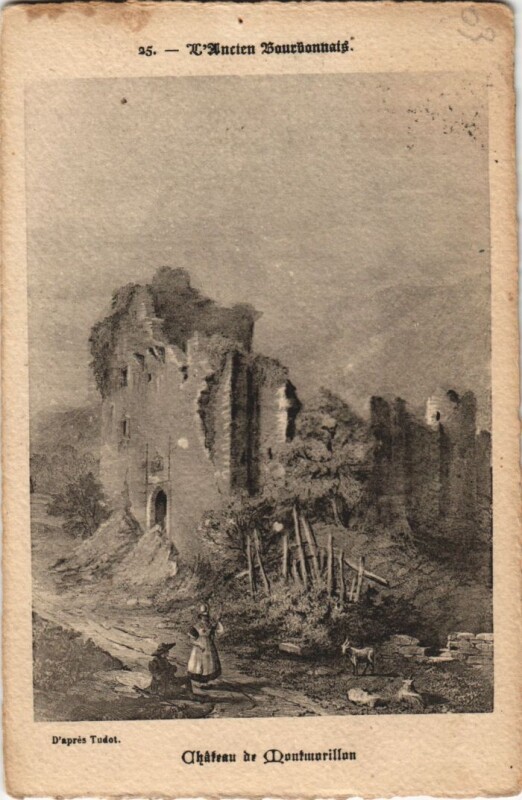 Carte postale ancienne Chateau de Montmarillon