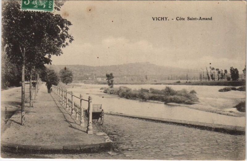 Carte postale ancienne Vichy Cote Saint-amand à Vichy