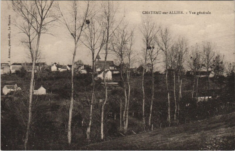 Carte postale ancienne Chateau-sur-Allier Vue Generale