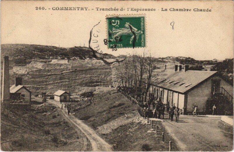 Carte postale ancienne Commentry Tranchee de l'Esperance - La Chambre Chaude à Commentry