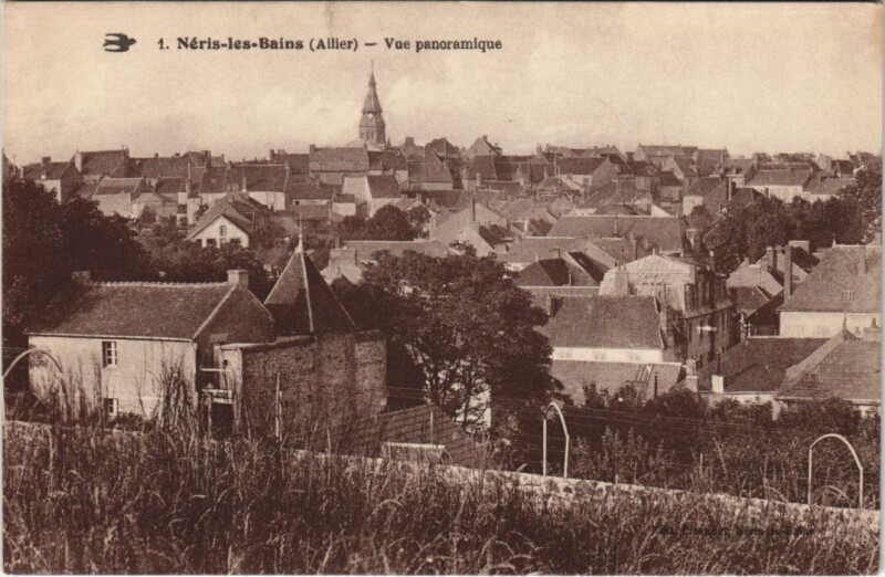 Carte postale ancienne Neris-les-Bains Vue Panoramique