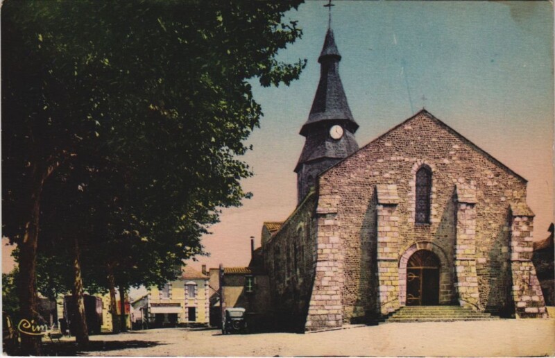 Carte postale ancienne Neris-les-Bains Eglise Romane
