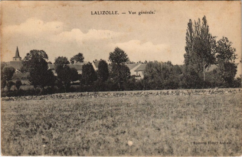 Carte postale ancienne Lalizolle Vue Generale à Lalizolle