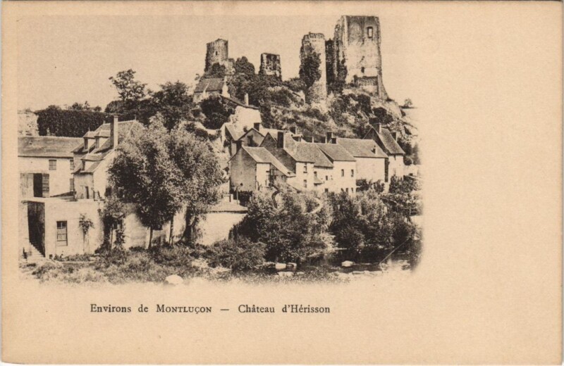 Carte postale ancienne Herisson Chateau d'Herisson