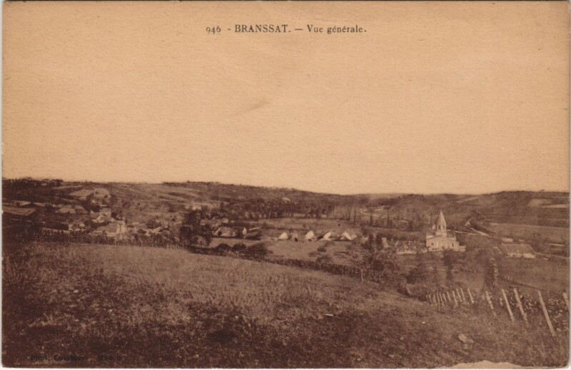 Carte postale ancienne Branssat Vue Generale